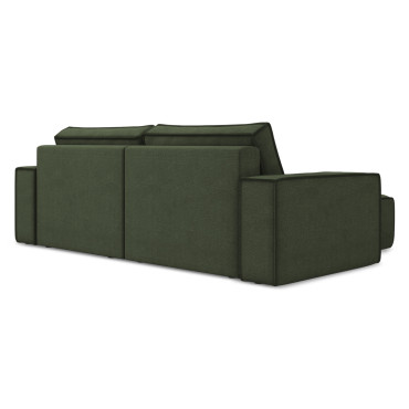 Sofa d'angle convertible Kimo Tissu Olive 257x148x82