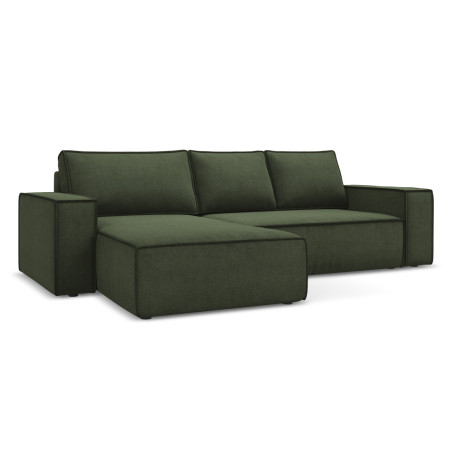 Sofa d'angle convertible Kimo Tissu Olive 290x185x82