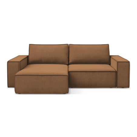 Sofa d'angle convertible Kimo Tissu Terracotta 257x148x82