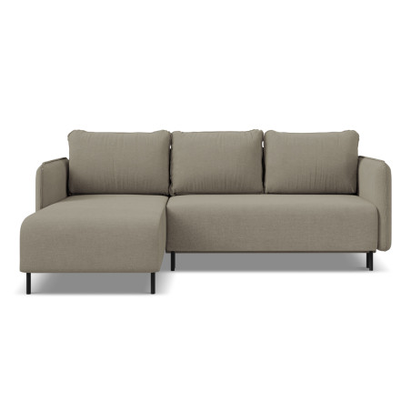 Sofa d'angle convertible Luana Tissu Dark beige