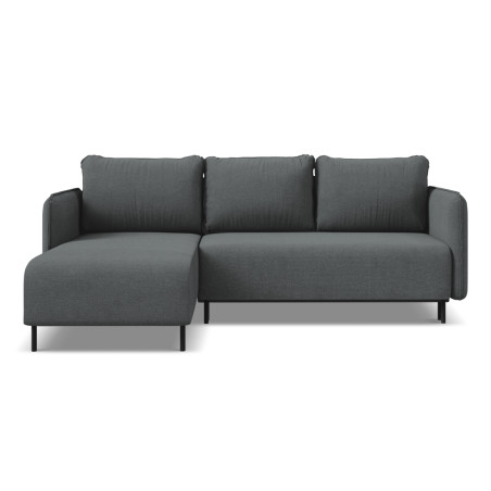 Sofa d'angle convertible Luana Tissu Gray