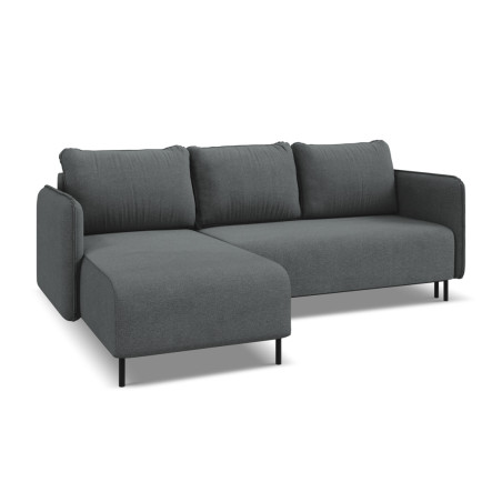 Sofa d'angle convertible Luana Tissu Gray