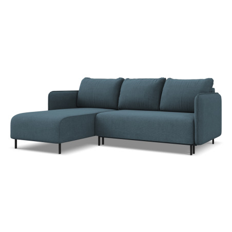 Sofa d'angle convertible Luana Tissu Jeans