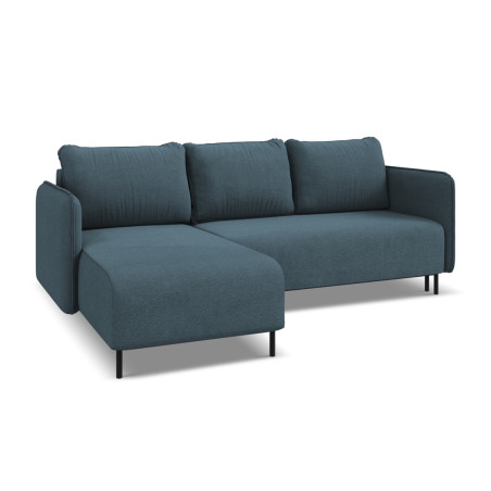 Sofa d'angle convertible Luana Tissu Jeans