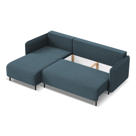 Sofa d'angle convertible Luana Tissu Jeans