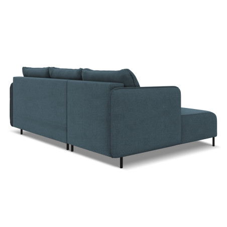 Sofa d'angle convertible Luana Tissu Jeans