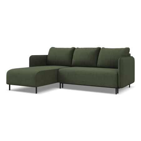 Sofa d'angle convertible Luana Tissu Olive