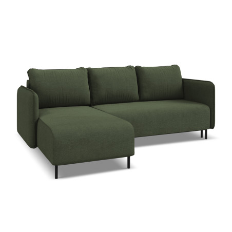 Sofa d'angle convertible Luana Tissu Olive