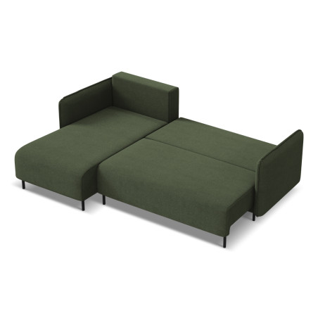 Sofa d'angle convertible Luana Tissu Olive