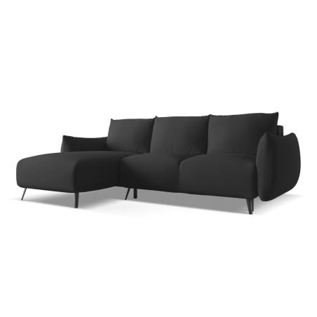 Sofa d'angle convertible Malie Tissu Anthracite