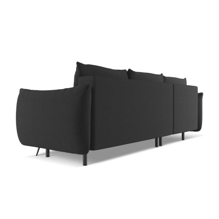 Sofa d'angle convertible Malie Tissu Anthracite