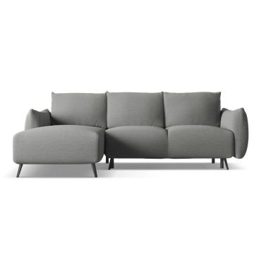 Sofa d'angle convertible Malie Tissu Elephant