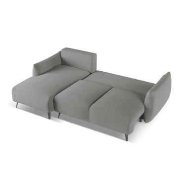 Sofa d'angle convertible Malie Tissu Elephant