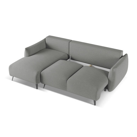 Sofa d'angle convertible Malie Tissu Elephant