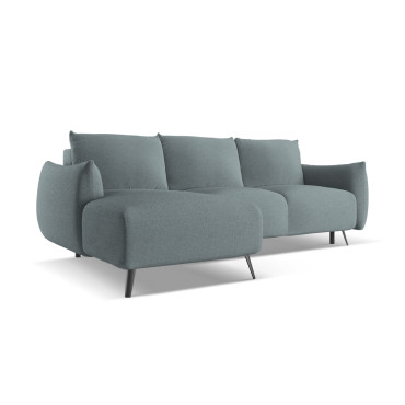 Sofa d'angle convertible Malie Tissu Jeans