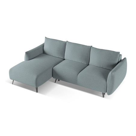 Sofa d'angle convertible Malie Tissu Jeans