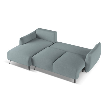 Sofa d'angle convertible Malie Tissu Jeans