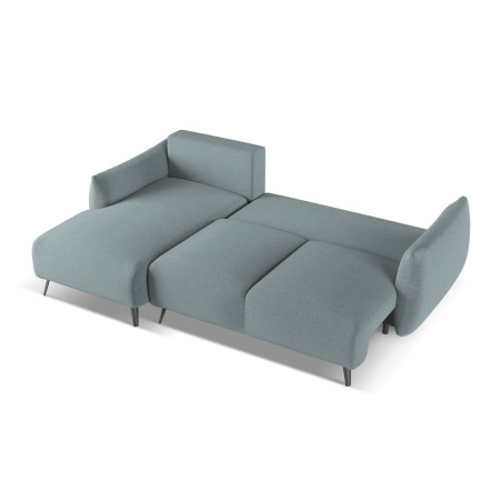 Sofa d'angle convertible Malie Tissu Jeans