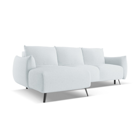 Sofa d'angle convertible Malie Tissu Light blue