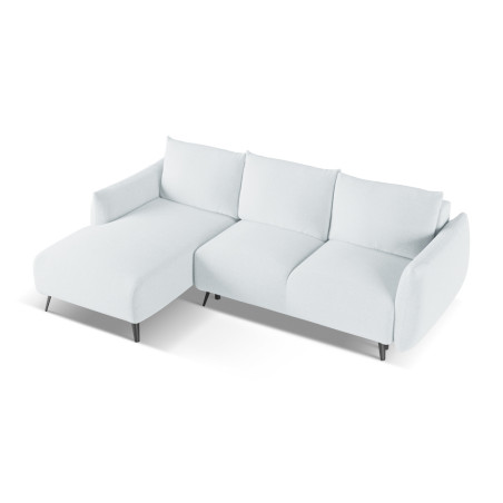 Sofa d'angle convertible Malie Tissu Light blue