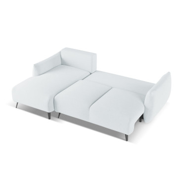 Sofa d'angle convertible Malie Tissu Light blue