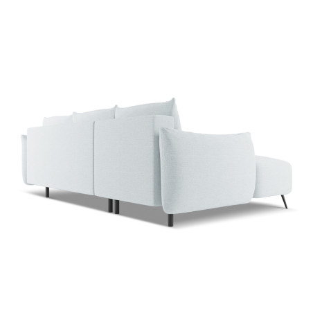 Sofa d'angle convertible Malie Tissu Light blue