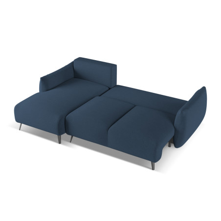 Sofa d'angle convertible Malie Tissu Royal blue