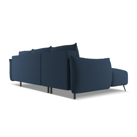 Sofa d'angle convertible Malie Tissu Royal blue