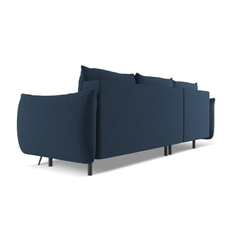 Sofa d'angle convertible Malie Tissu Royal blue