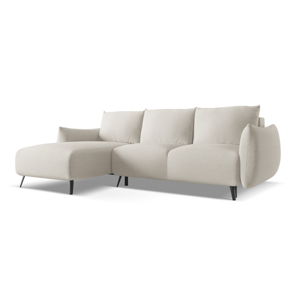 Sofa d'angle convertible Malie Tissu Silver