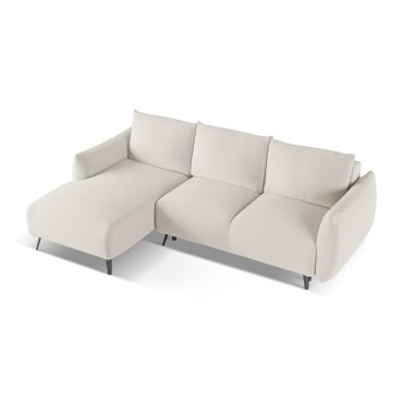 Sofa d'angle convertible Malie Tissu Silver