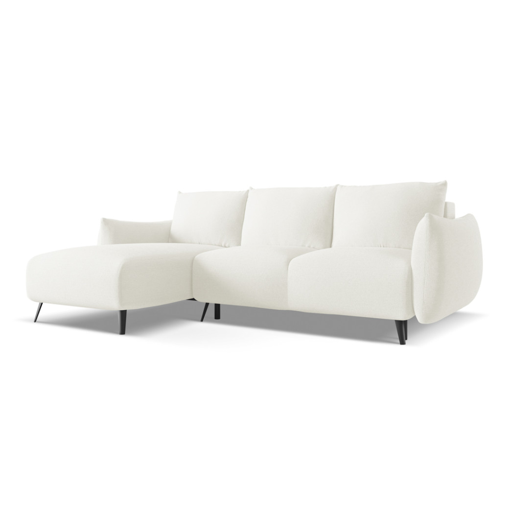 Sofa d'angle convertible Malie Tissu White