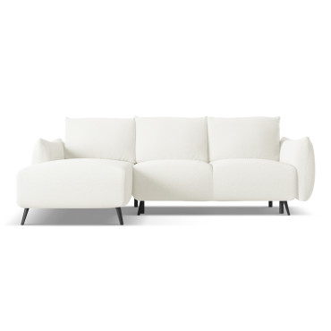 Sofa d'angle convertible Malie Tissu White