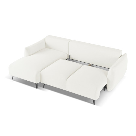 Sofa d'angle convertible Malie Tissu White