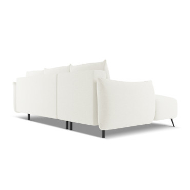 Sofa d'angle convertible Malie Tissu White