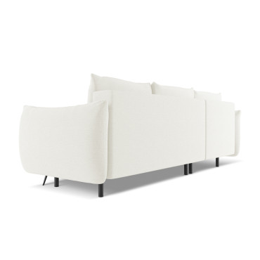 Sofa d'angle convertible Malie Tissu White