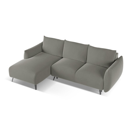 Sofa d'angle convertible Malie Velours Elephant