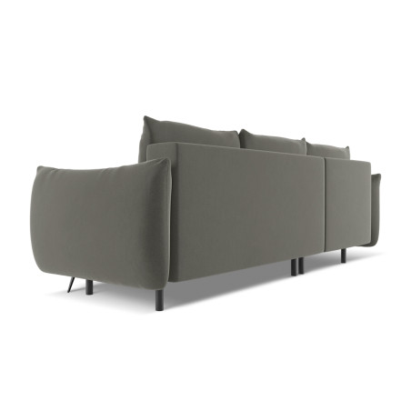 Sofa d'angle convertible Malie Velours Elephant