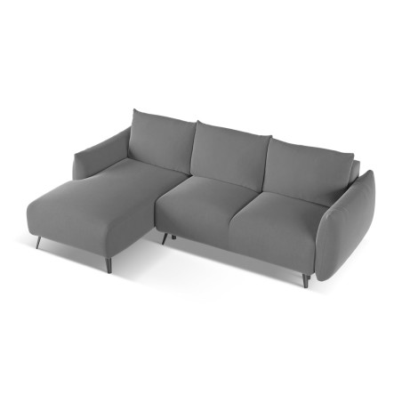 Sofa d'angle convertible Malie Velours Gray