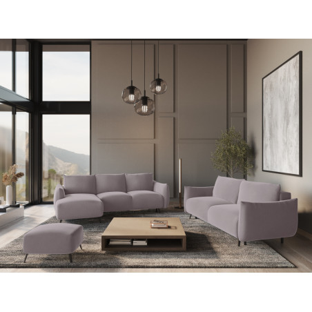 Sofa d'angle convertible Malie Velours Lavender