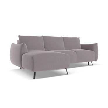 Sofa d'angle convertible Malie Velours Lavender