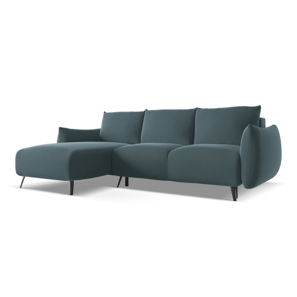 Sofa d'angle convertible Malie Velours Marine