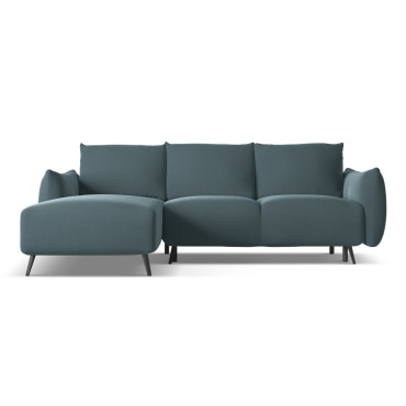 Sofa d'angle convertible Malie Velours Marine