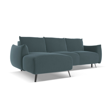 Sofa d'angle convertible Malie Velours Marine