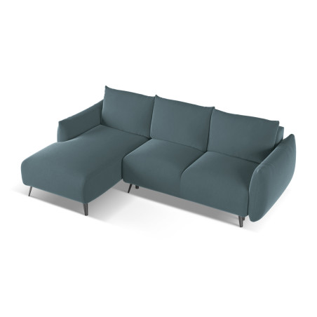 Sofa d'angle convertible Malie Velours Marine