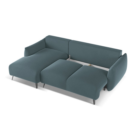 Sofa d'angle convertible Malie Velours Marine