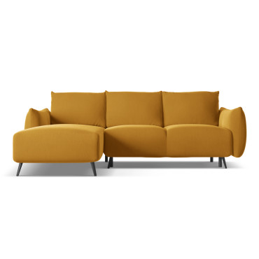 Sofa d'angle convertible Malie Velours Mustard