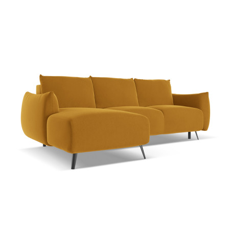 Sofa d'angle convertible Malie Velours Mustard