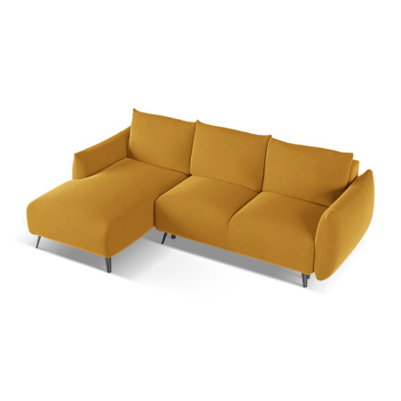 Sofa d'angle convertible Malie Velours Mustard