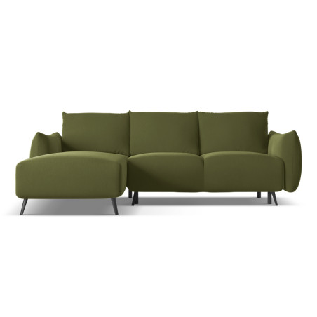 Sofa d'angle convertible Malie Velours Olive